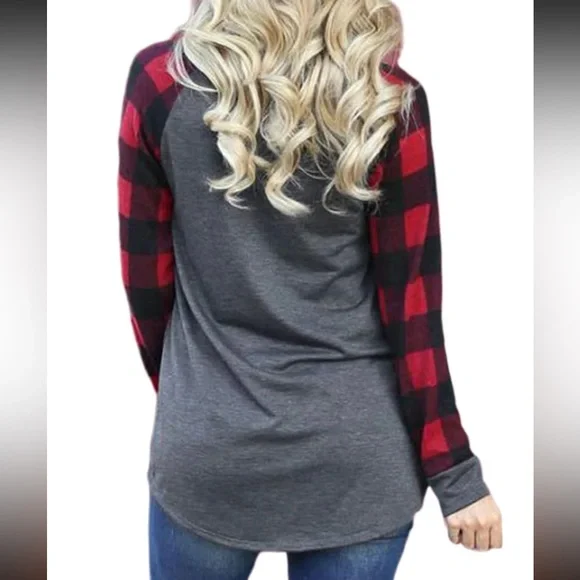 *SALE* CHRISTmas Long Sleeve Checkered Shirt - Picture 2 of 2